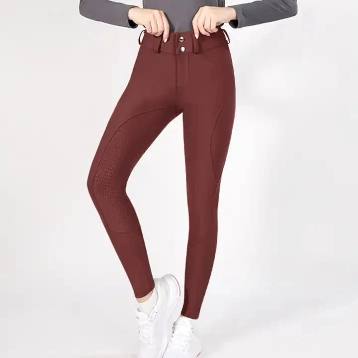 Laura Breeches Wine Red