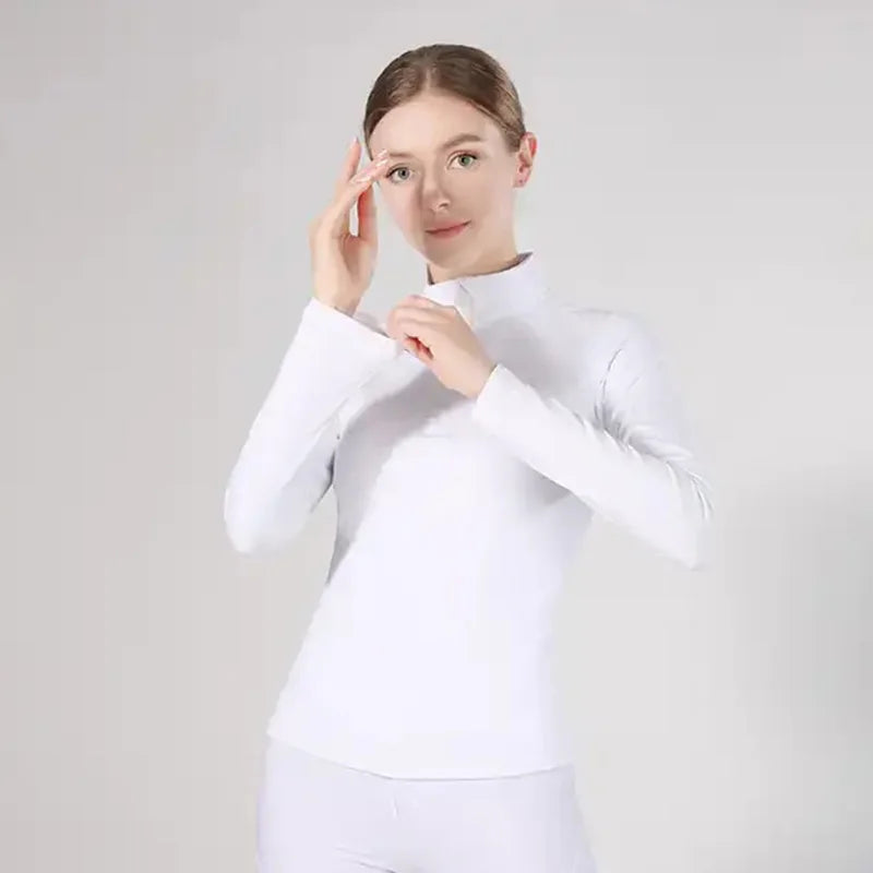 Lily Funktionströja Halfzip Rosa