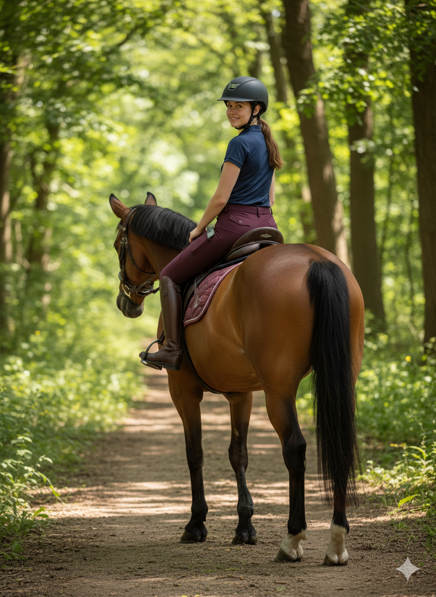 Laura Breeches Wine Red