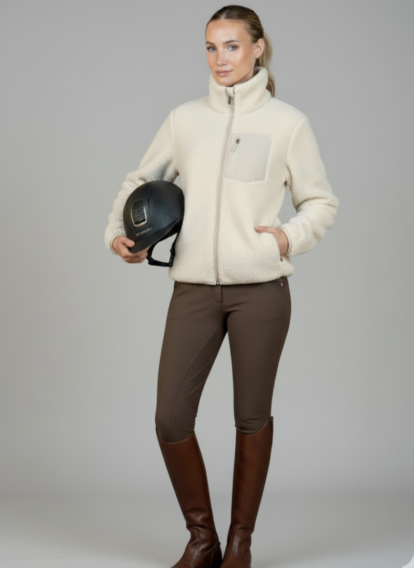 Leah Fleecejacka Beige