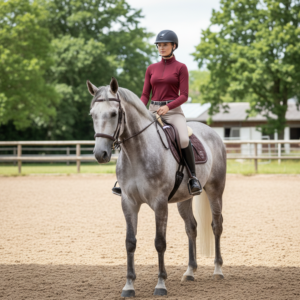 Lily Funktionströja Halfzip WineRed