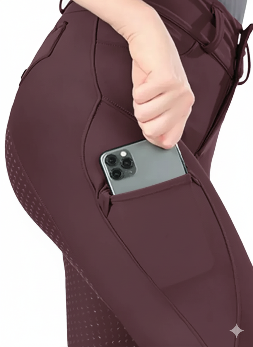 Laura Breeches Wine Red